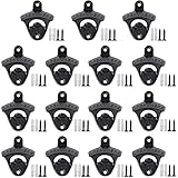 15Pcs Cast Iron Bottle Openers Wall Mount Bottle Opener Vintage Rustic Bar Bottle Opener Rustic Beer...