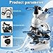 Crspexil 40X-2000X Microscopes triocular for Kids Students Adults, with 2 Million Electronic Eyepiece and Slides 30p, Microscope Accessories, triocular Microscope,Microscopes for School Laboratory