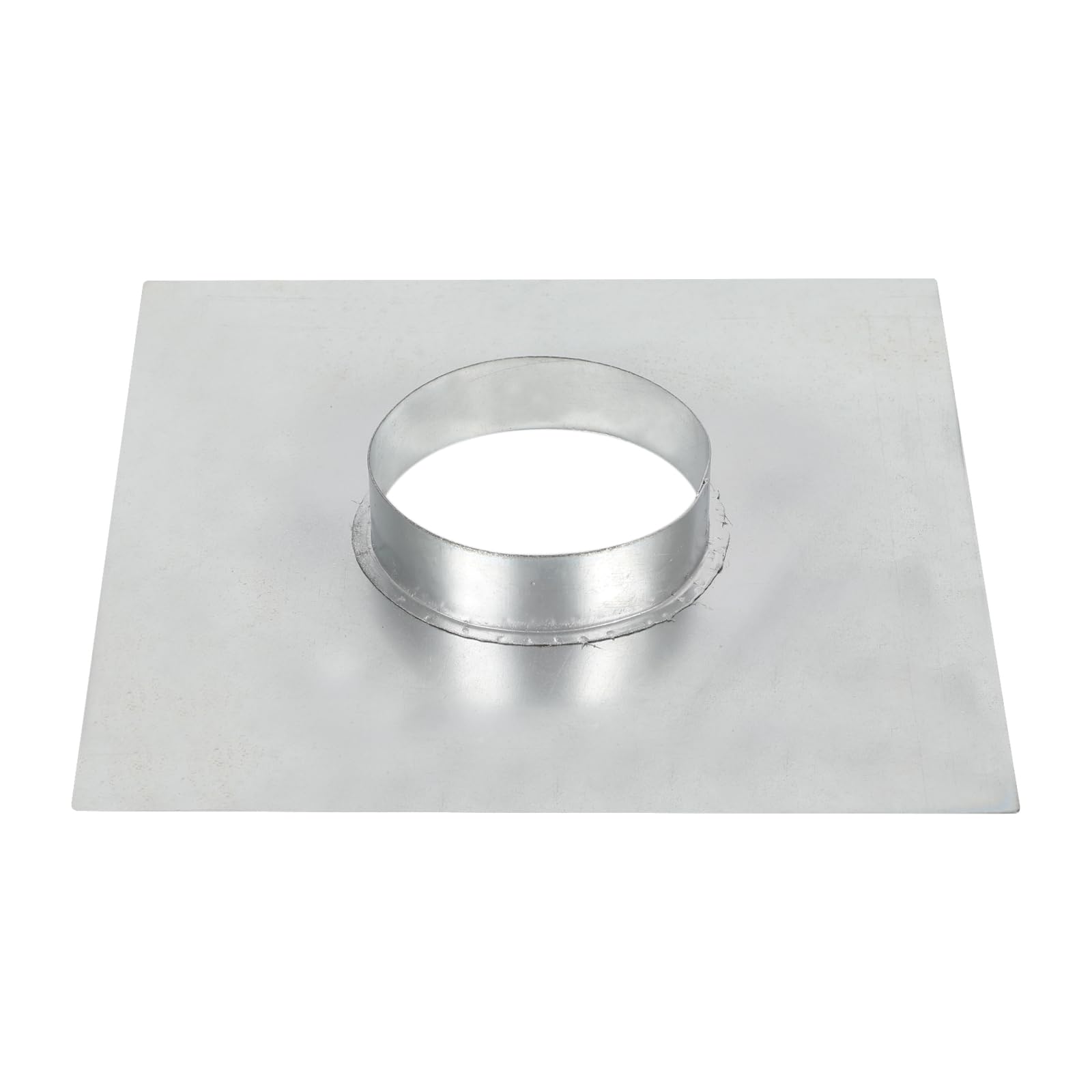 4" Inch Duct Connector Flange: Mineye Galvanized Steel Duct Flange For HVAC Connector, With Square Spigot Wall Plate – Dryer Vent Adapter And Mounting Plate, HVAC Systems, Airflow Management - View #6