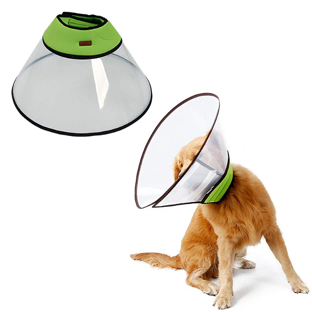Soft Protective Dog Collar, Comfy Adjustable E-Collar Anti-Bite Lick  Elizabethan Collar Pets Wound Healing Protective Cover Clear Cone Designed