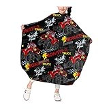 Monster Truck Car Kids Haircut Barber Cape Cover for Hair Cutting Hairdressing Salon Hair Styling...