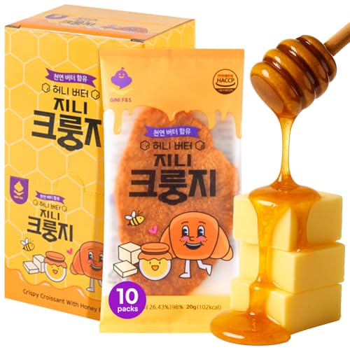 Korean Food Flat Croissant Snack Honey Butter Flavor
