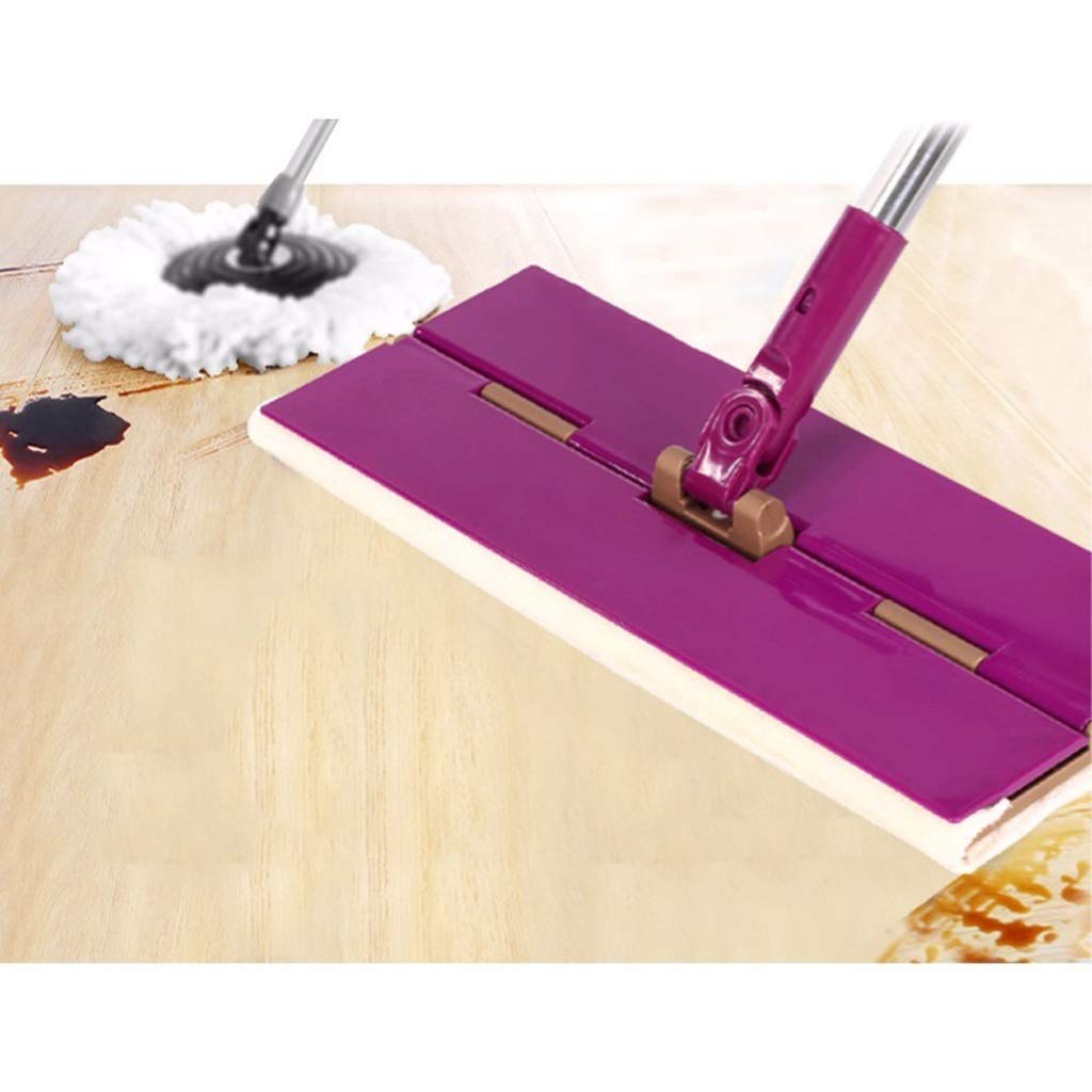 Mop Mop, Self Mop, Lazy Flip Flat Mop 360 Spin Wet and Dry Flip Mop (Bleu) Anniversaire Chaud comme jamais Learned extensively