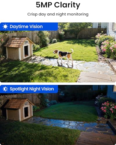 REOLINK 5MP Solar Security Cameras Wireless Outdoor, 360° Pan Tilt Auto-Tracking, Smart AI Detection, Up to 1TB Local Storage, 2.4/5GHz Dual-Band WiFi, Home Hub Mini with 2X Argus PT + Solar Panel thumbnail 2