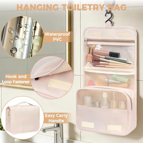 Image of BAGAIL 9 Set Packing Cubes with Packing List Luggage Packing Organizers for Travel Accessories (Cream)