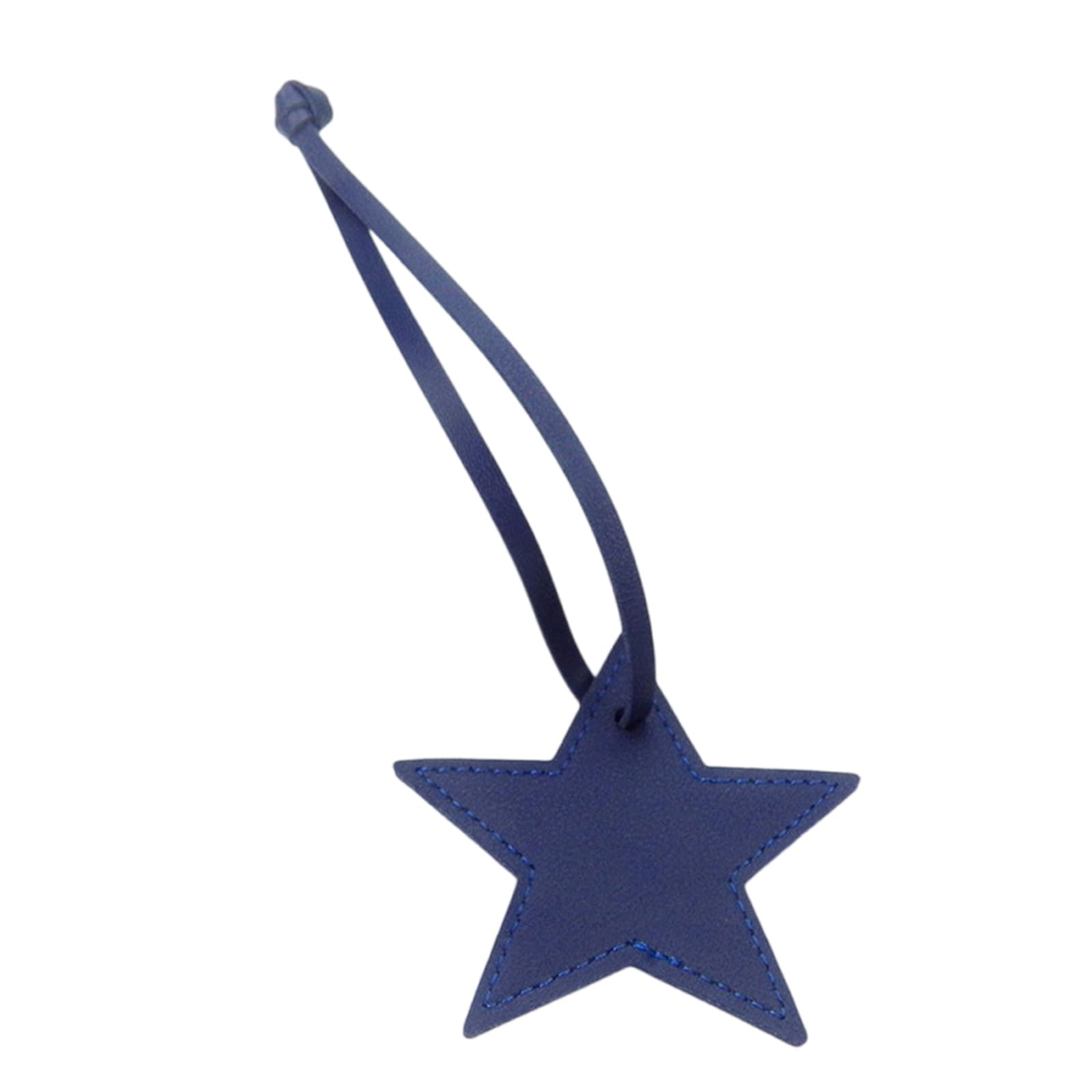 Baodss Star Shaped Leather Luggage Label Charm Versatile Five-pointed Star Keychain for Women Girls Fashionable Bag Accessory