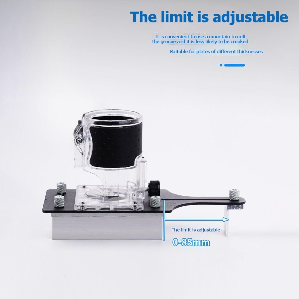 Máquina Cortadora de Ranuras Automática 2 en 1, 65 Mm, Molde Ranurado, Profundidad y Ángulo Ajustables, Herramienta Manual para Carpintería.