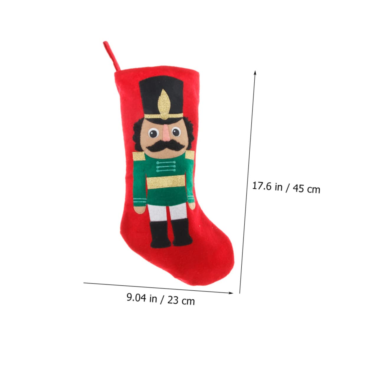 MAGICLULU 5 Sätze Soldat Weihnachtsstrumpf Keks Gehäkelte Weihnachtsstrümpfe Bonbonfiguren Nussknacker Baumschmuck Weihnachtsdekoration Halter Gold Wichtel Filztuch 2 Stück * 5