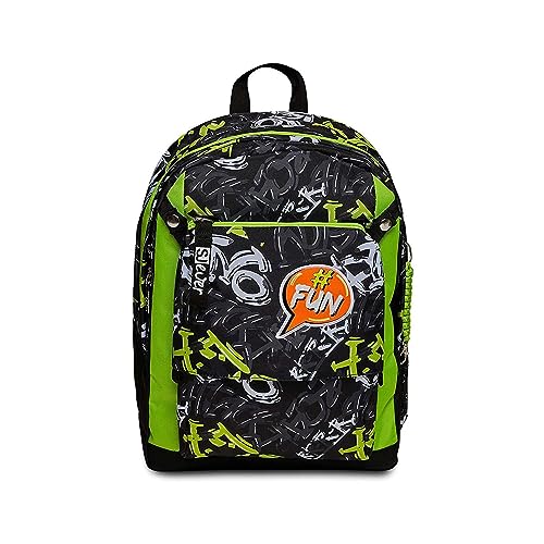Sac à dos Pocket Up SJ Gang Jet Black taille unique pour écolier