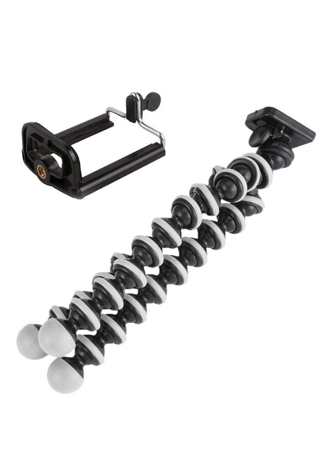 Octopus Shaped Flexible Tripod Black/White Multicolored