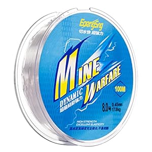 Angelschnur, Nylonfaden Schnur 0,45mm/100m Starke Nylonschnur Transparent Monofile Angelschnüre Angelsehne Fishing Line