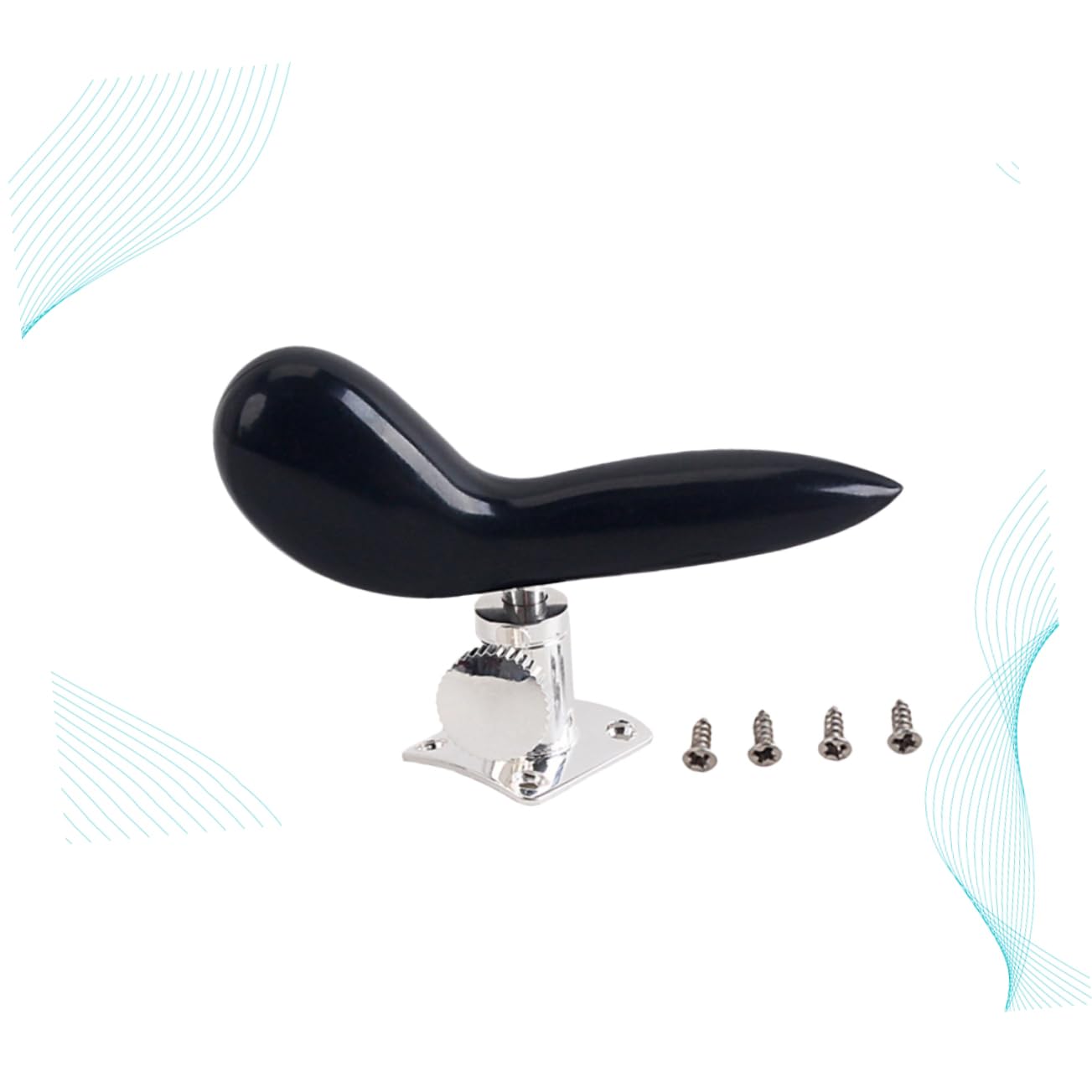 TOYANDONA Supporto Per La Mano Del Fagotto Argento Placcato Base Ergonomica Per Strumenti Fiato Accessorio Essenziale Per Miglioramento Delle Prestazioni Musicali Nero