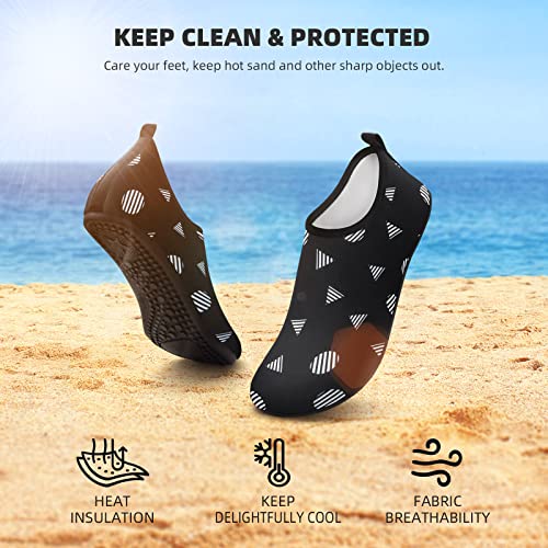 image for ATHMILE Water Shoes for Women Men Quick-Dry Aqua Socks Swim Beach Bare
