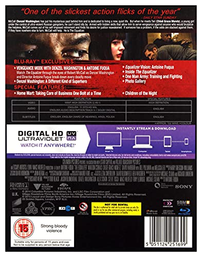 The Equalizer (Feature) [Blu-ray] [Region B] [2014]