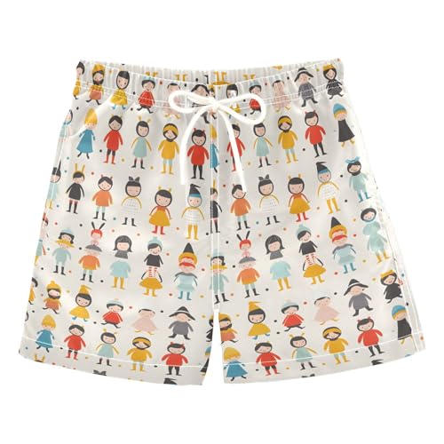 senya Graffiti People Color Boys Swim Trunks Toddler Shorts Swimwear Boardshorts