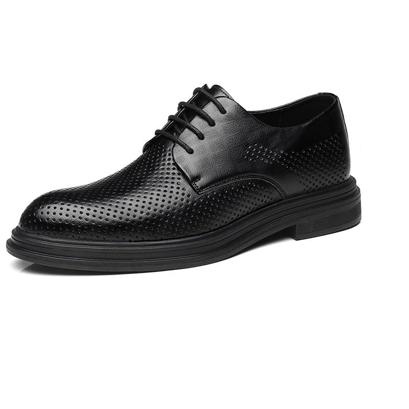 Battle Men Men's Invisible Height Increasing Elevator Shoes,Formal Derby Oxfords - 2 Inches Taller for Business Dinners