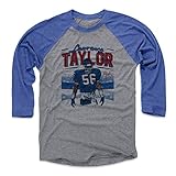 500 LEVEL Lawrence Taylor Tee Shirt (Baseball Tee, Large, Royal/Heather Gray) - Lawrence Taylor...