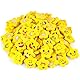 KOOGEL Lachgesicht Radiergummis,Sternförmige, 100 Stück Gelbe Radiergummis, Ideal für Kinder, Schüler, Gastgeschenke & Geburtstage