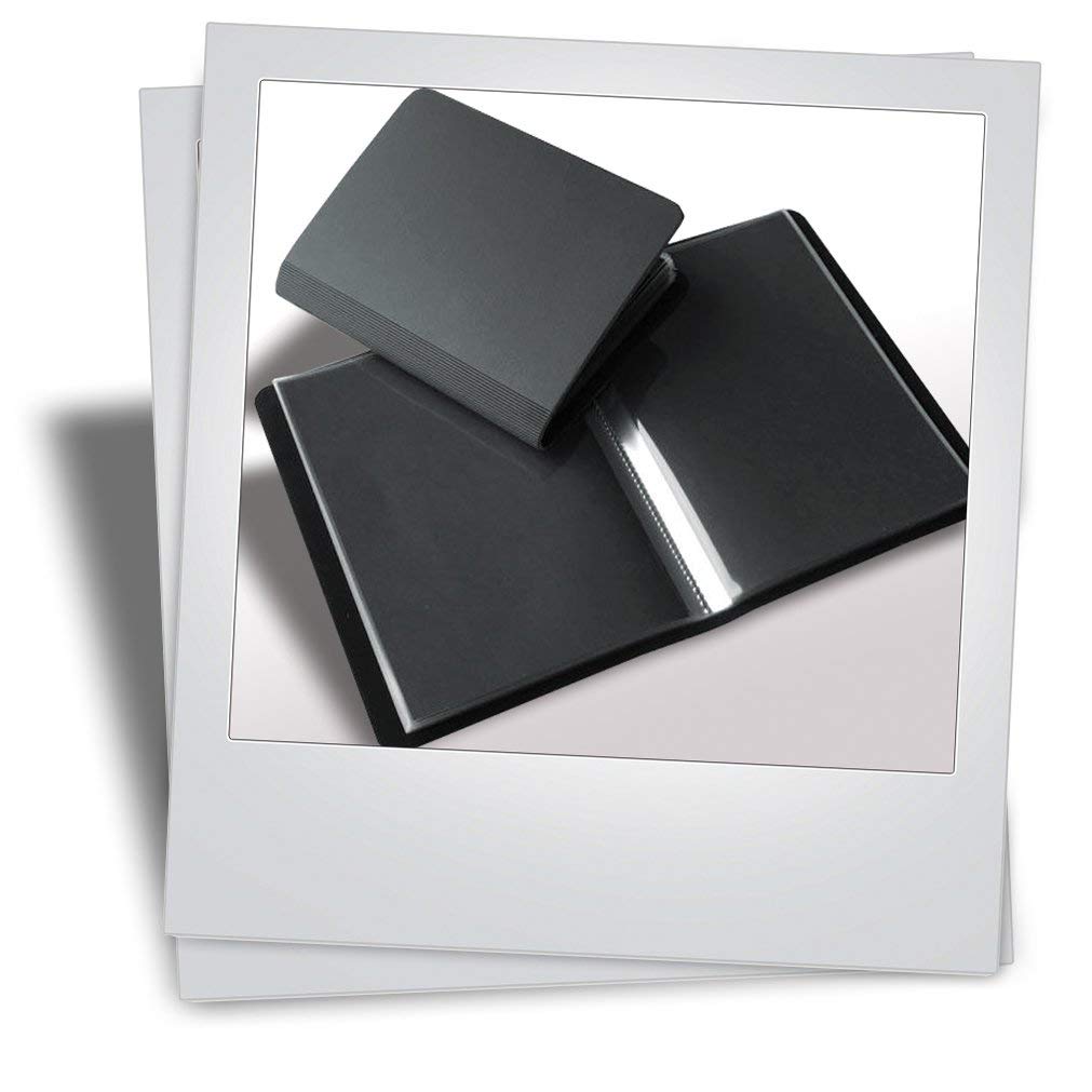 PRAT Pampa - Präsentationsalbum (A4+) - 24x32cm - mit 20 fest fixierten Crystal Laser Hüllen - Schwarz