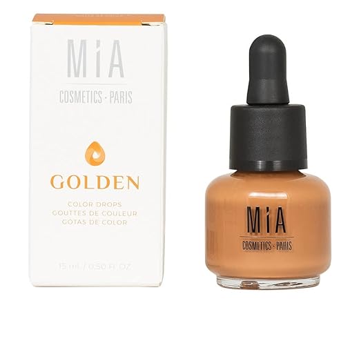 Mia Cosmetics-Paris, Color Drop Gold - Bronceador E Iluminador Facial - 5 Ml., Golden