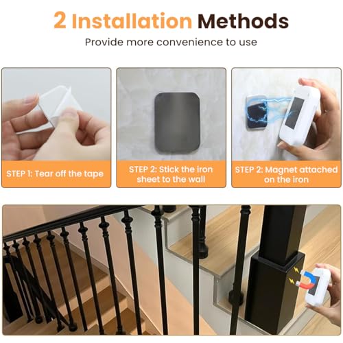 Image of ELEPHANTBOAT 2Pcs Smart Night Lights with Motion Sensor, 0.5W Warm Light Small LED Wall Lamp, Built in Magnet, 600mAh USB C Rechargeable Wall Lamp for Nursery Room, Kids Room, Bed Room, 78x78mm