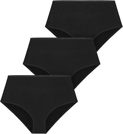 Avenue Women's Plus Size Full-Cut Cotton Spandex Brief 3-Pack