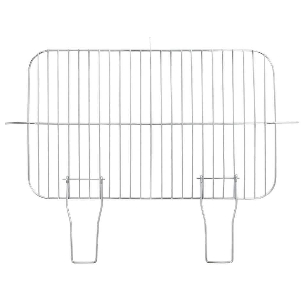 Mangloder Barbacoa de carbón vegetal con ruedas, parrilla de altura ajustable de 71 a 85 cm, 83 x 44 x 87 cm, estante lateral para camping, fiestas, barbacoas al aire libre