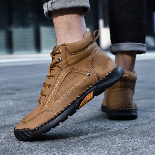 Cushygait Boots, Men's Comfortable Handmade Leather Boots, Waterproof Non-slip Arch Support Spacious Toe Box Leather Shoes4