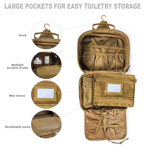 Image of Toiletry Bag for Men,Travel Toiletry Bag Hanging Toiletry Bag Hygiene Bag