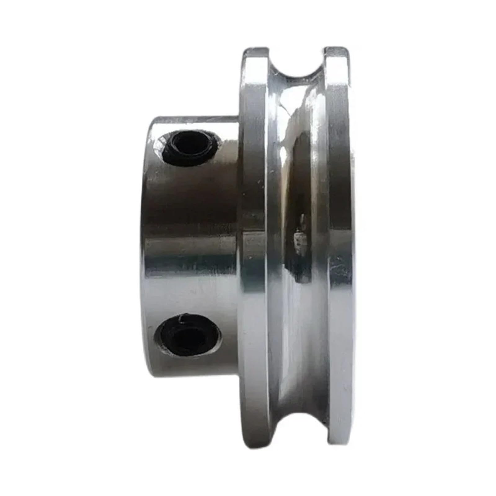 Polea de ranura única PU aleación, correa redonda rueda motriz Motor pequeño 20-80mm(OD50x4mm,Hole 12mm)