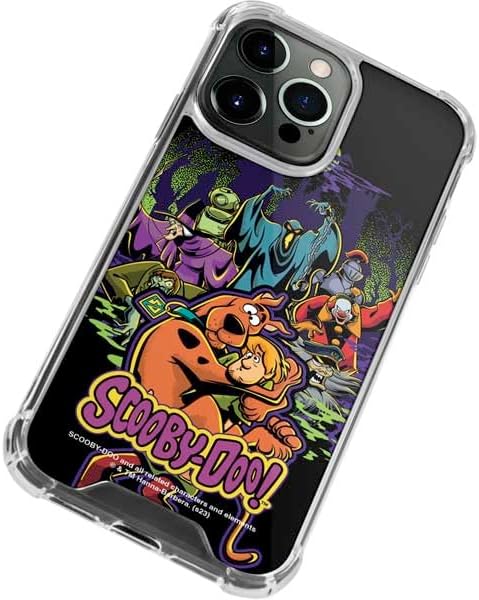 Skinit Clear Phone Case Compatible with iPhone 13 Pro Max - Officially Licensed Scooby Doo vs Monsters Design
