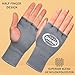 Farabi Sports Boxing Hand Wraps Half Finger Elasticated Inner Gloves for Punching Boxing Bandages Ideal for MMA, Muay Thai, Training, Combat Sports, Kickboxing and Martial Arts (Grey, L/XL)