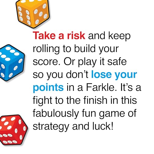 Farkle Classic Dice Game – Rainbow Kids Games, Dice Games, Family Games, Travel Games, Adult Games, Board Games, Dice Cup, Dice Set, Farkle Score Sheets Included, Ages 8+ - Image 5