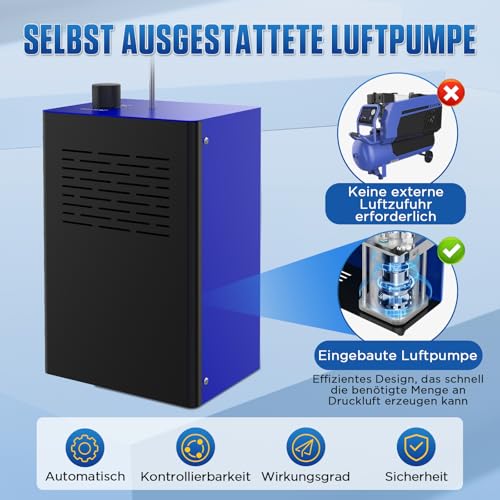 BELEY T80 DC12V Rohr Kraftstoffleckdetektor EVAP Nebelmaschine Kfz Leck Detektor mit Eingebaute Luftpumpe Vakuum Testgerät für Fahrzeug SUV LKW Motorräder Boote