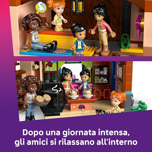 Friends Ranch e Scuderia dei Pony Giocattolo - con 3 Figure di Cavalli, 4 Mini Bamboline, Gatto e Divertenti Accessori per Animali Domestici - Idea Regalo Creativa per Bambine da 7 Anni - 42654 - Lego - Immagine 4