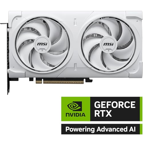Image of MSI GeForce RTX 5060 Ti 16G Ventus 2X OC White - 16GB GDDR7 (28Gbps /128-bit), PCIe 5, Boost: 2602 MHz, HDMI 2.1b, DisplayPort 2.1b