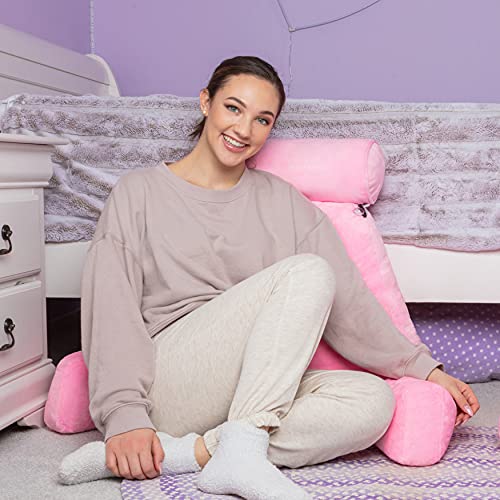 Husband Pillow XXL Dark Blue Backrest with Arms Adult Reading Pillow