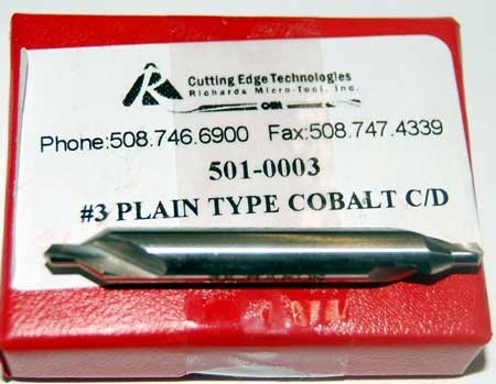 12 Pc. Richard #3 (7/64" Drill Dia) M42-8% Cobalt Combined Drill & Countersinks