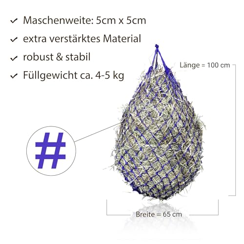 Pferdelinis Hay Net for Horses Tight Mesh Species-Appropriate Feeding, Improves Digestion & Well-being of Animals - Image 3