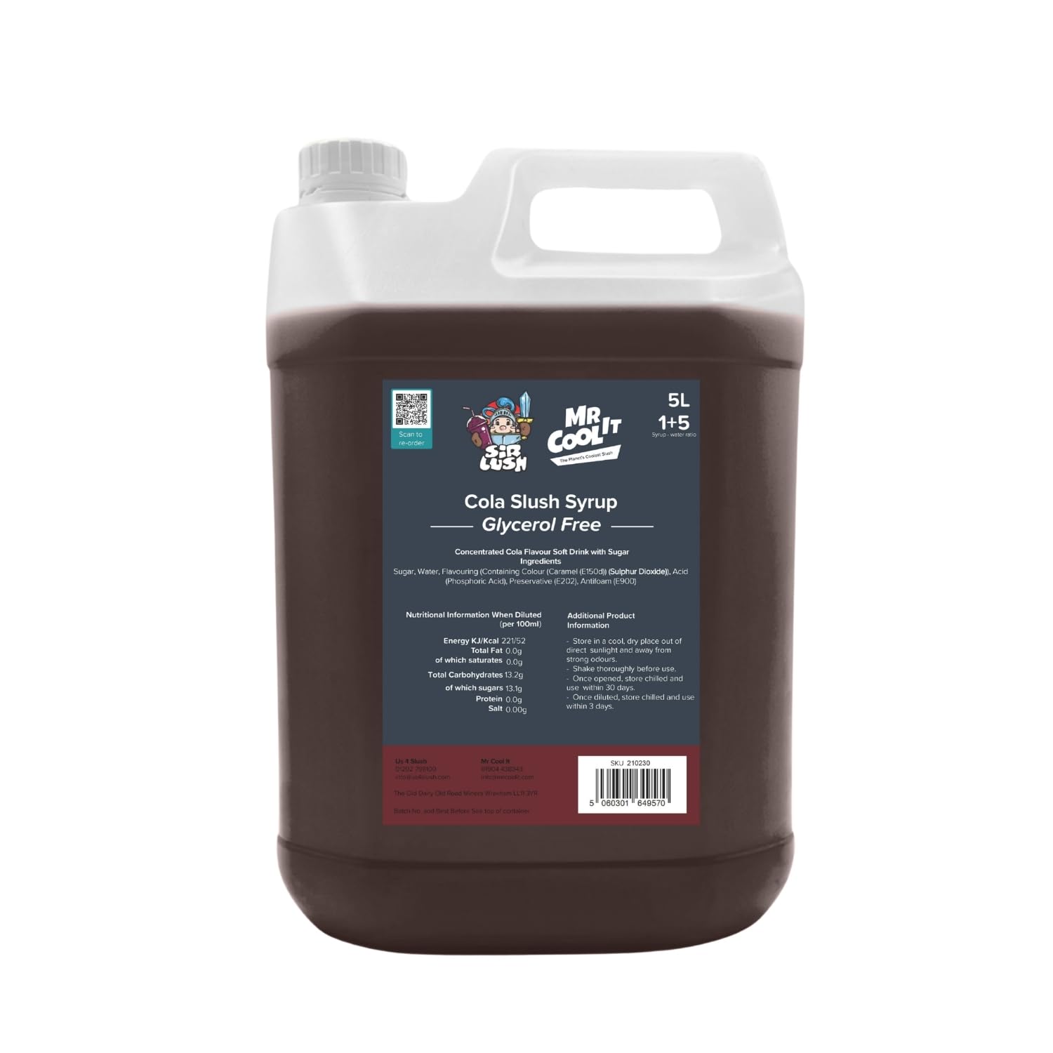Mr Cool It Cola Slush Syrup 5L