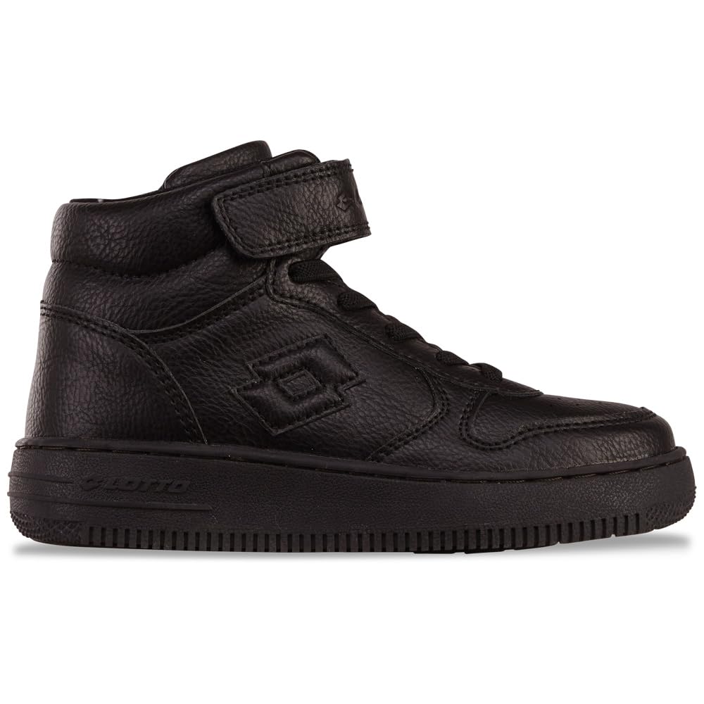 Lotto Unisex - Kids Paliot Mid Oc KSneaker, BlackOne, 32 EU