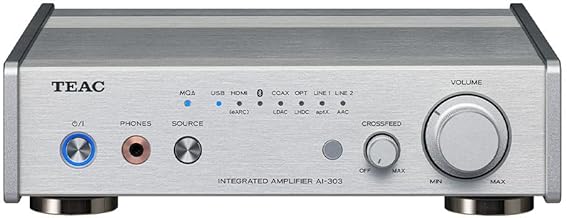 TEAC(ティアック) AI-303-S シルバー USB DAC/ステレオプリメインアンプ/ヘッドホンアンプ 小型コンパクト/Bluetooth/HDMI-CEC ARC/eARC/MQA/ハイレゾ