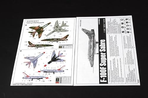Trumpeter 1/48 F100F Super Sabre Fighter Model Kit - Image 5