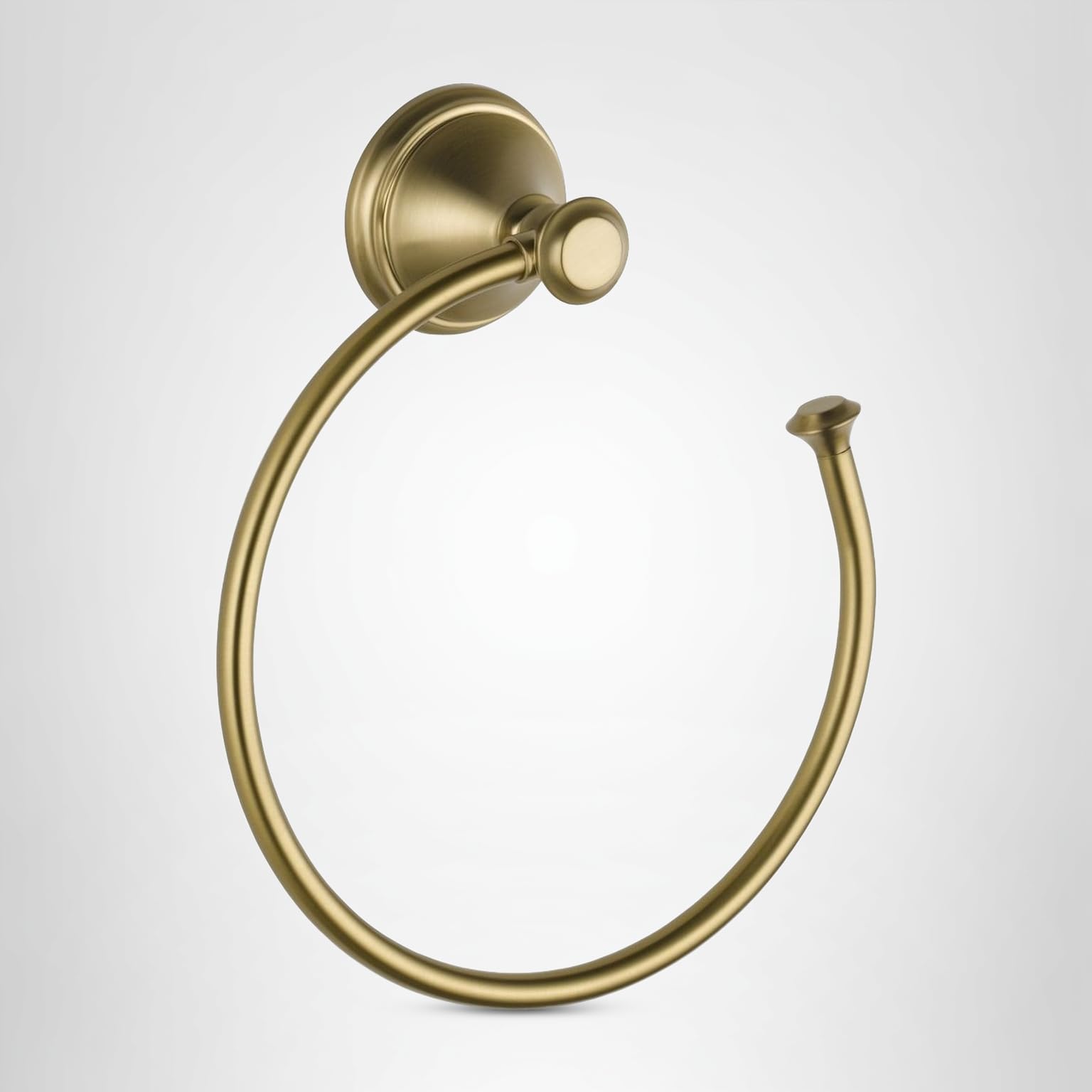 Delta Hand Towel Holder | Square Champagne Bronze Ring for Hanging