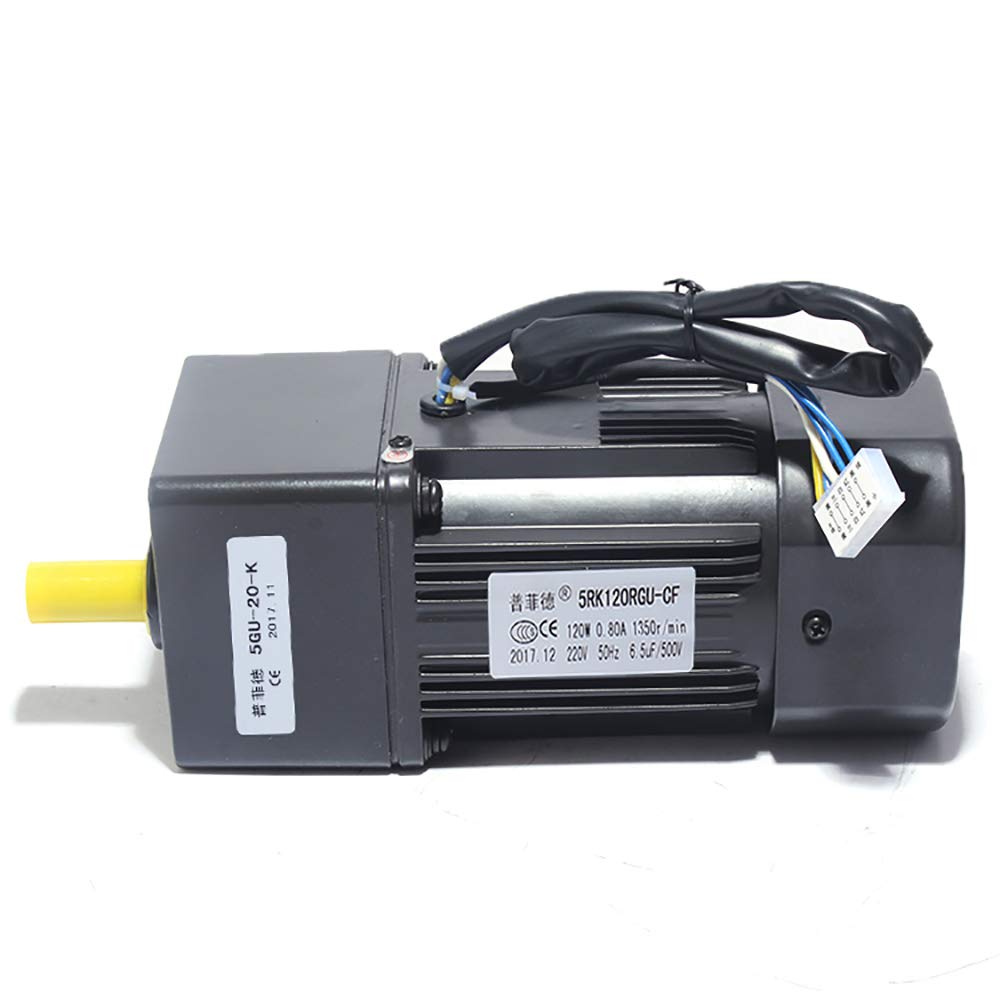 Motoréducteurs à Courant Alternatif avec Régulateur de Vitesse Moteurs à Vitesse Variable Avant/Arrière 220V 120W (0-270RPM)