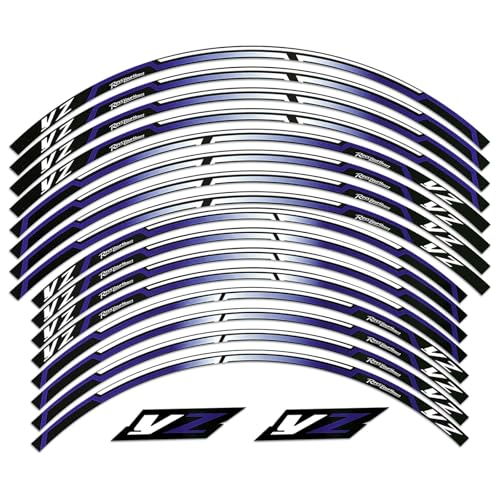 Autocollants réfléchissants moyeu de roue moto Yamaha YZ contre le manque de visibilité