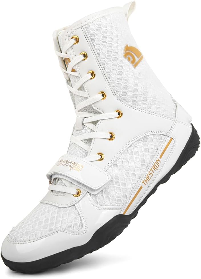 Men's Boxing Shoes Pro MMA Kick Wrestling Boots High Top Fitness Training Fighting Lightweight Adult