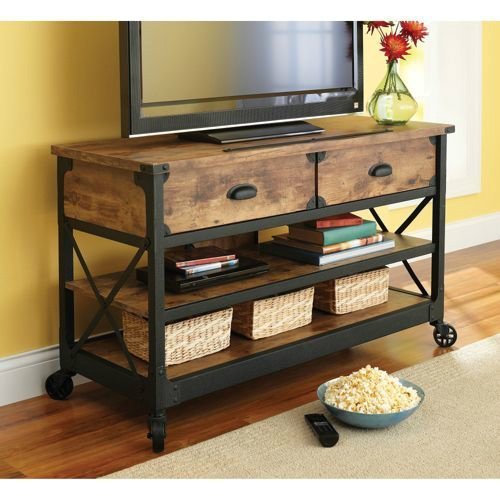 Rustic Vintage Country Coffee Table, End Table & TV Stand Set. This Rustic Living Room Set Will Bring That Restored Vintage Feel To Your Living Room