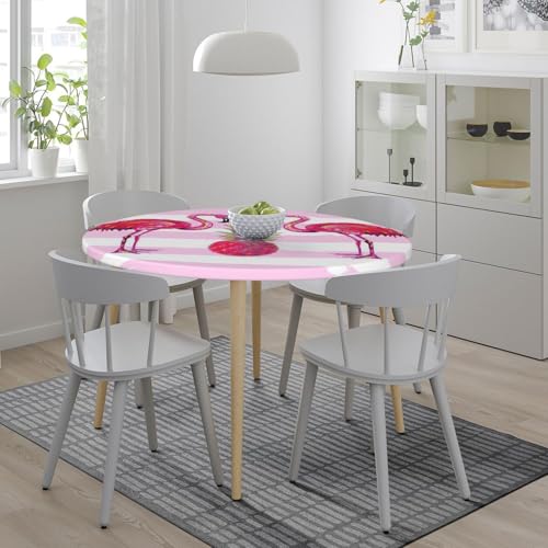 Nappe ronde d'été de qualité supérieure avec imprimé ananas résistant pour table de mariage - 5