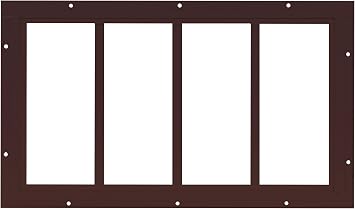 10 x 18-24 Transom Window, Fixed Flush Mount, 4-Lite